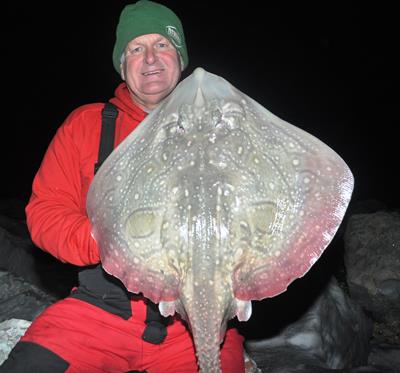 Chris Clark with Specimen Ray.JPG